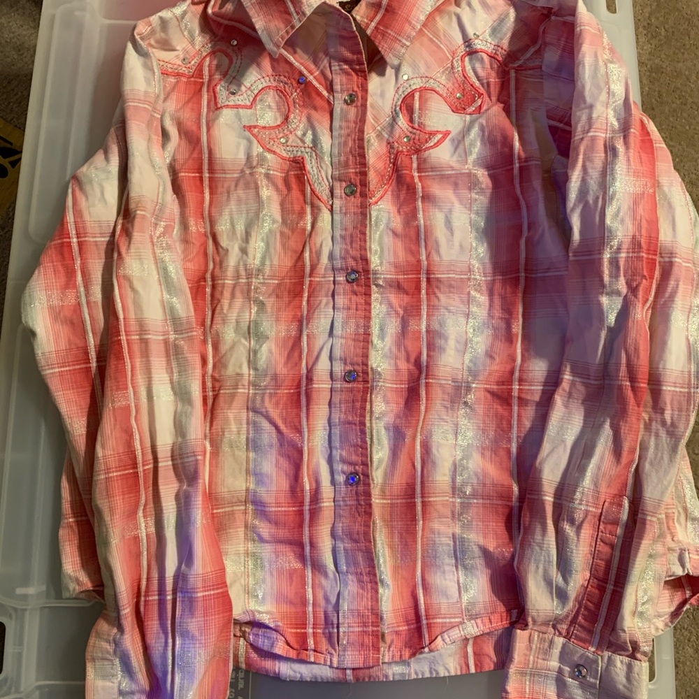 XL western rhinestone shirt